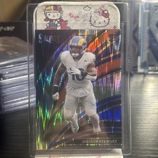 2025 Panini Select JOSAIAH STEWART #220 Club Level RED & BLUE SHOCK Rookie (RC)