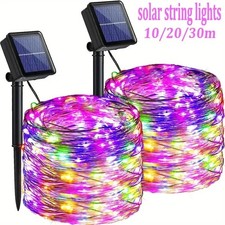 50/100/200/300 LED Solar Power Fairy Garden Lights String Outdoor Xmas Tree Lamp