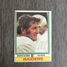 1974 Topps George Blanda #245 Oakland Raiders 