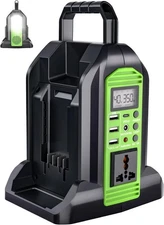 2-Ports 350W Power Supply Inverter for Greenworks 40v Battery 40V DC ~ AC 120V