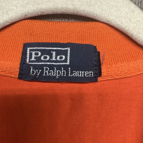 Polo Ralph Lauren Boys Large Shirt Orange Blue Big Pony Youth Preppy Style - Picture 3 of 8