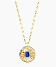 Saks Fifth Avenue 14K Yellow Gold Tanzanite with Diamond Necklace - collection 