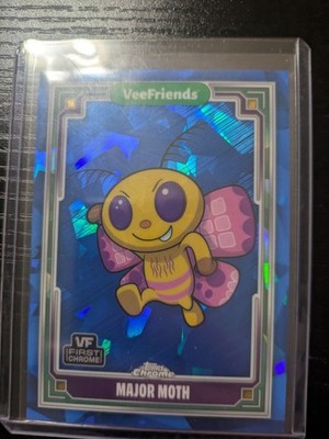 Cracked Blue Ice Major Moth Sapphire Edition VeeFriends Topps Chrome 2025