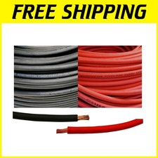 25 Ft Black  25 Ft Red Battery Cable - 2 AWG