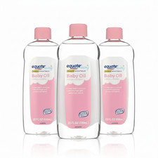 3 Pack Equate Baby Oil, 20 Fl Oz, Compare to Johnson'S Baby Oil