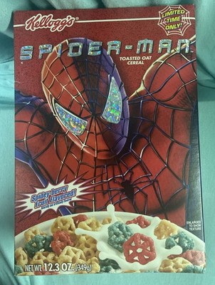 Kellogg's 2002 SPIDER-MAN Movie Cereal Box Sealed Ltd Edition Read Notes See pic