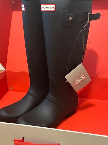 Hunter Women's Original Tall Rain Boots NEW ( Black - US 9 - Matte ) WFT1000RMA