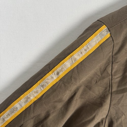 UPS Uniform United Parcel Service Jacket Marrone Bomber Postal Full Zip Uomo XL - Foto 4 di 10