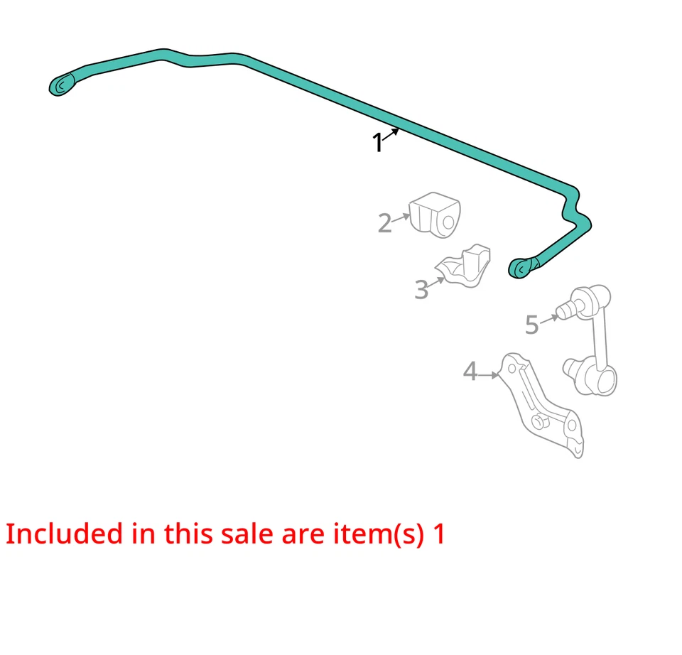 Barra estabilizadora trasera Acura CL 2001 tracción delantera OEM 90 k millas - LKQ427173142 Foto 4 de 4