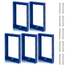 5 PCS 1/2 Inch Single Gang Receptacle Electrical Box Extenders Blue Box
