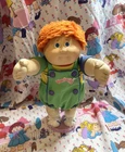 Cabbage Patch Kids HM3 Redhead Fuzzy Boy Blue Eyes HTF Outfit