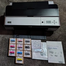 Epson Stylus Pro 3880 Printer Professional + New Ink Great Shape 