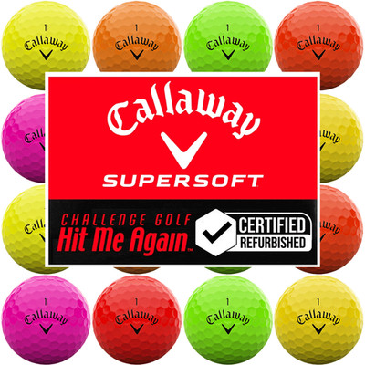 CALLAWAY SUPERSOFT BRIGHT OPTIX GOLFBÄLLE / HIT ME AGAIN  MULTIBUY DUTZEND ANGEBOTE