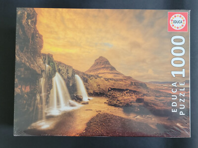 Puzzle Kirkjufellsfoss Waterfall, Iceland 1000 NEU OVP Educa Paket Sammlung