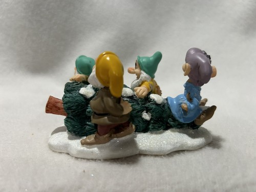 VINTAGE Disney Snow White Seven Dwarfs Christmas Village House Cottage Light - Picture 9 of 9