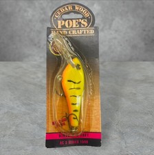1992 Poe's Hand Crafted Fishing Lure RC 3 Series 1500 Diver Crankbait Rick Clunn