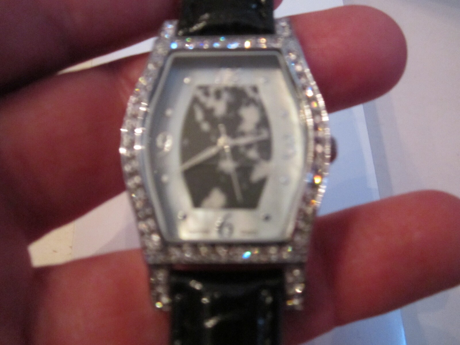 Croton Tank CROTON TANK WATCH CRYSTALS ON BEZEL CN207514 - QUARTZ - RUNS GREAT ...