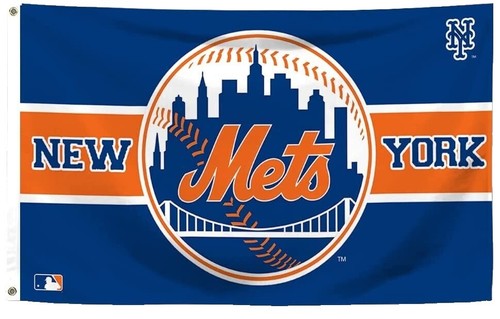 Ny Mets Hat New York Mets Flag 3x5 FT Banner Logo G Produktbild-Vorschau 3