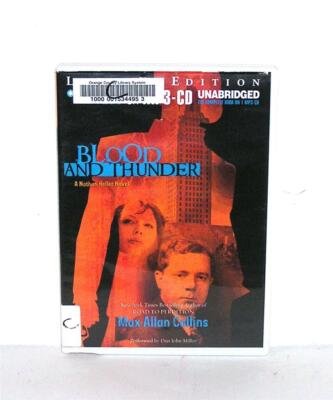 BOOK/AUDIOBOOK MP3-CD Max Allan Collins Fiction Novel Thriller BLOOD AND THUNDER