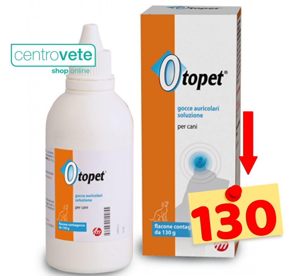 Ati OTOPET 130 ml per Cani →  Soluzioni OTOLOGICA - Combatte le OTITI Esterne