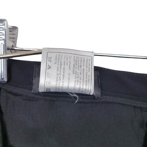 CHANEL Womens Dress Pants 100% Silk Trousers Black Tuxedo USA 8 Size 32x32 - Picture 14 of 18