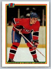 1990-91 Bowman Sylvain Lefebvre Rookie Montreal Canadiens RC #48