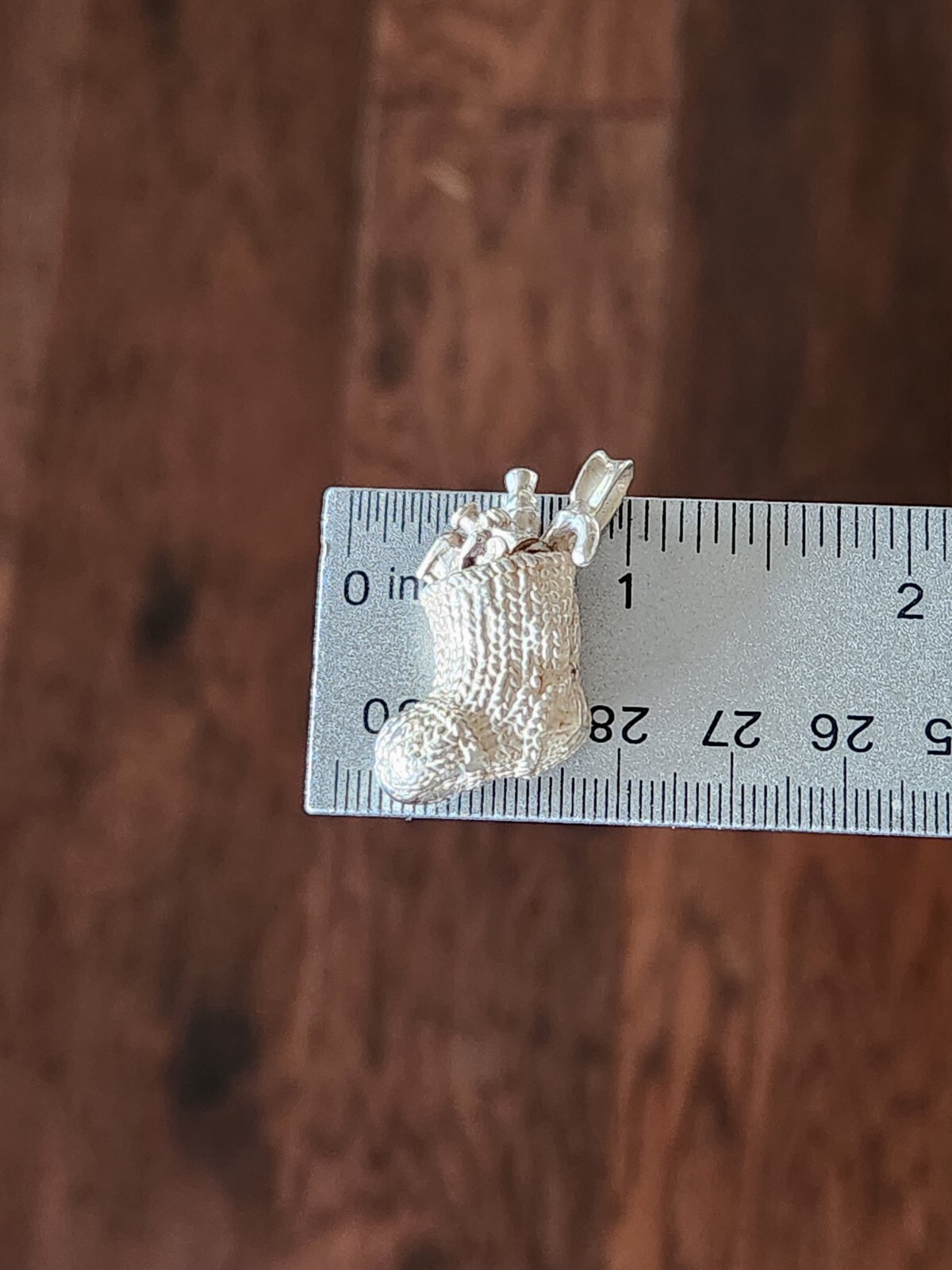 Christmas Stocking Solid 925 Sterling Silver Heav… - image 5