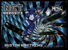 2020-21 Skybox Metal Universe Net Deposits Auston Matthews Toronto Maple Leafs
