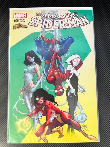 Amazing Spider Man 9 ComicXposure Ferry Variant Marvel 2015 2nd Spider 