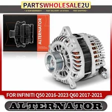 Alternator for INFINITI Q50 2016-2023 Q60 2017-2021	V6 3.0L 150A 12V CW 6-Groove