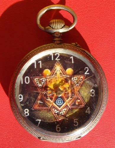 RARE ESOTERIC MASONIC EVIL SILVER 800 ARGUS POCKET WATCH 1897 MODEL 30450.5 8