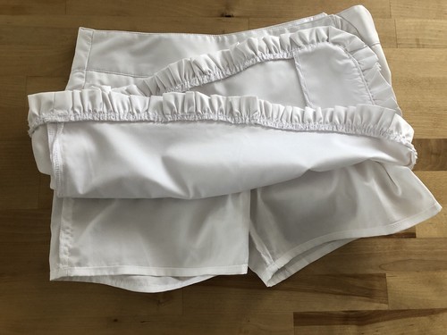 IZOD G Girls Ruffle Mini Skort Golf Skirt Bright White CoolFX XL 28"W - Picture 4 of 10