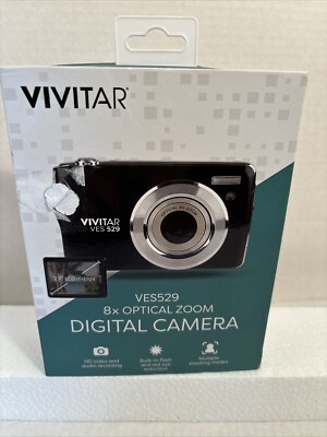 Digital Camera Vivitar VES 529 8X Optical Zoom HD Video and Audio Recording
