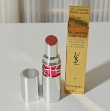 YSL Loveshine Candy Glaze 14 Scenic Brown 3.2g - 0.11 oz - Full Size Lip Gloss