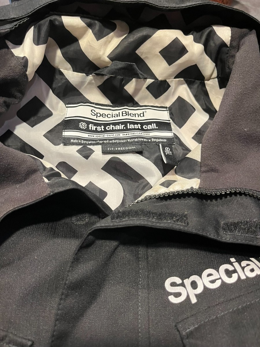 Special Blend Snowboard Jacket Men's Size Large Black Freedom Fit