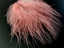 MARABOU BLOOD QUILLS - SALMON - Fly Tying Feathers - Woolly Bugger - 12 pc. NEW!