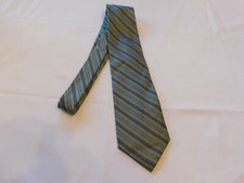 Claiborne Silk Tie Neck neckwear 59" Striped print Multi colored GUC