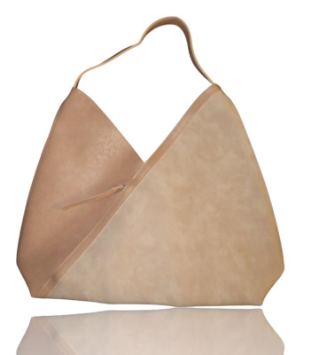 Ulta Beauty Blush Pink Asymmetrical Faux Leather Tote Shoulder Bag, Zip Pocket