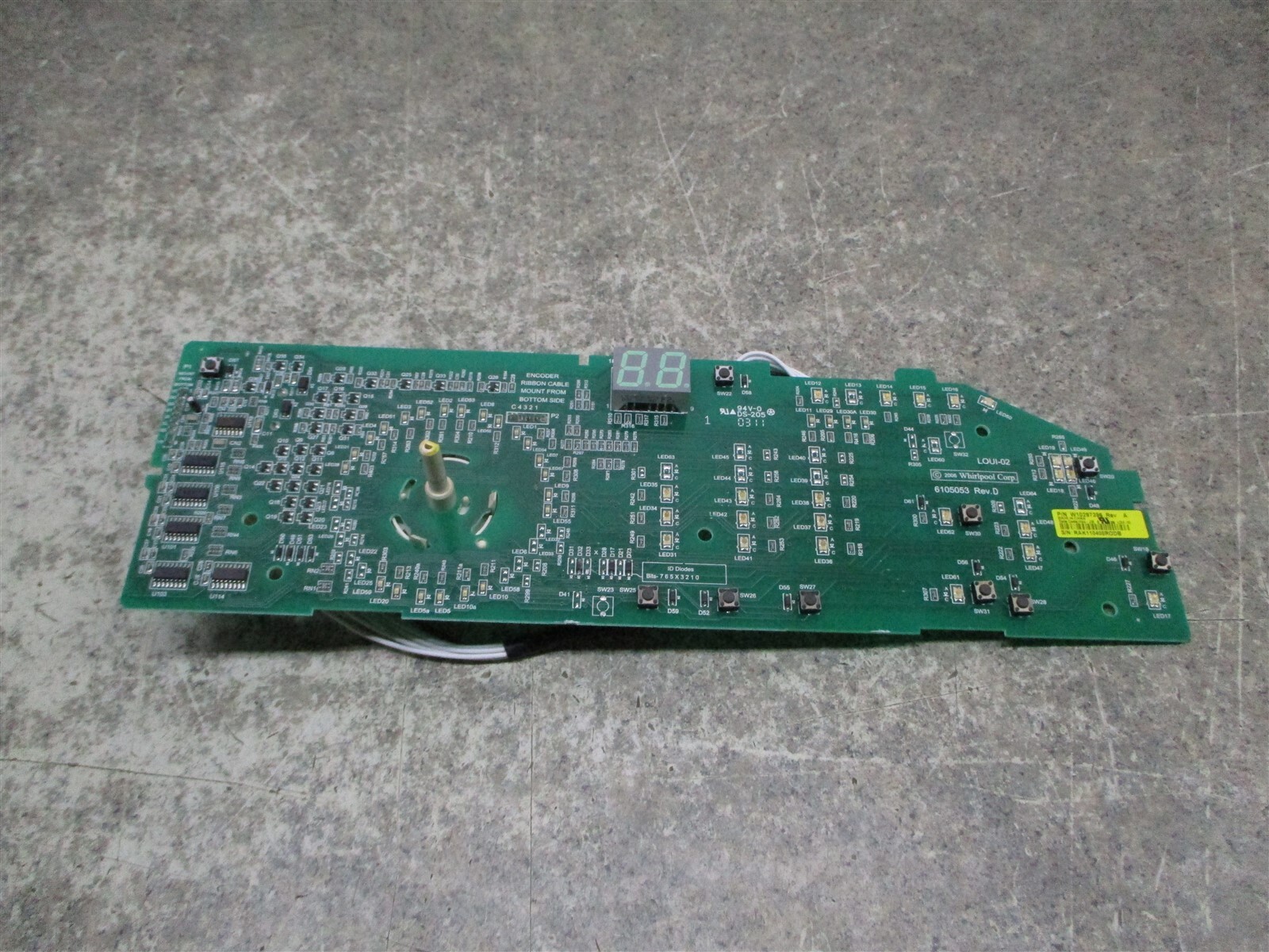 Whirlpool Washer Control Board Part # W10297396