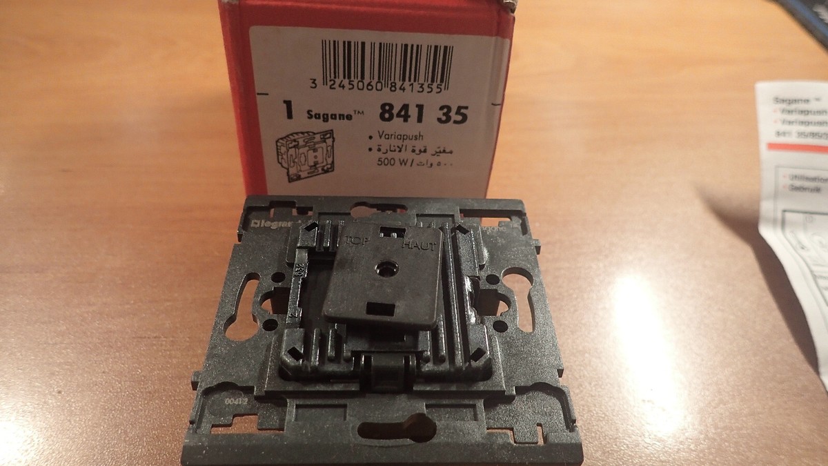 Interrupteur Variateur Legrand SAGANE Alumat Xéliomat 84135 - Chromé - Occasion Testé