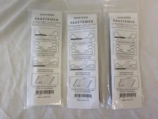 Lot of 3 Pagetamer Bookmark Page Holder Hands-Free Reading Plastic Book Clip