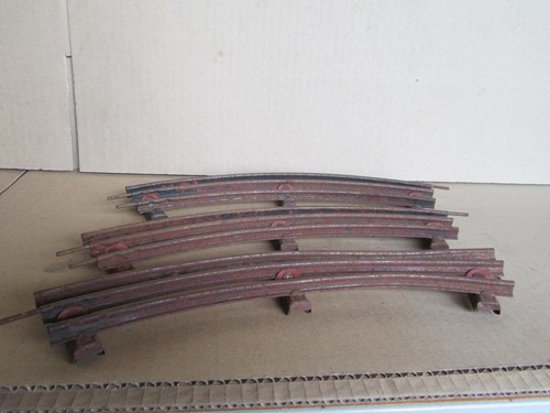 C2 Vintage Märklin Allemagne Lot 3 Courbes Rails Zéro O Réseau Train - Picture 3 of 14