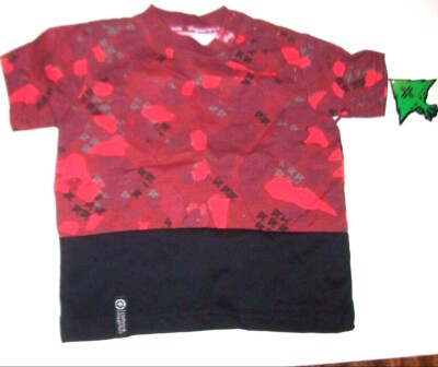 NEW LRG sz 18 M Lifted Research Group short sleeve t shirt boys maroon red black