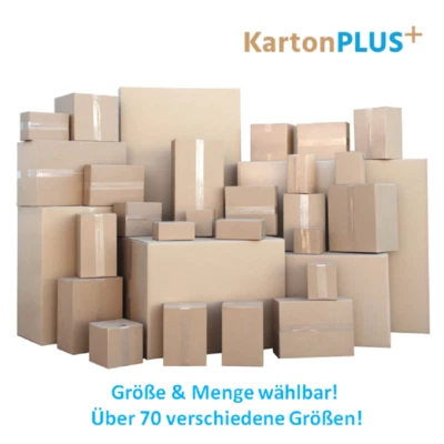 Versandkartons in über 70 Größen Karton Faltkarton Postkartons 100% Recyclebar
