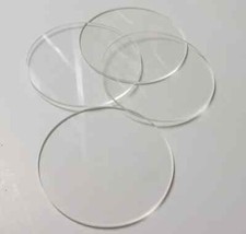 PACK OF 4 Pieces ACRYLIC PLASTIC CIRCLE DISC Round 1/8" Thick x 4" Diameter