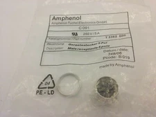 AMPHENOL TUCHEL C091-T3362 000 CIRCULAR CONNECTOR 5 PIN MALE 5A 250V NIB