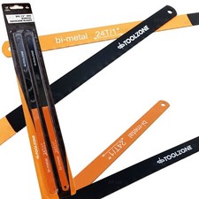 Hacksaw Blades 300mm 12". 2 bi-metal Saw Blades with 24tpi HSS Hack Saw Blades