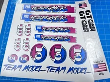 Old School BMX - 1987 Pro Performer Decals (Magenta)