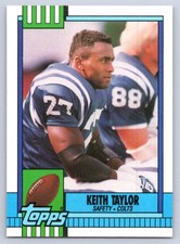 1990 Topps Keith Taylor #302 Indianapolis Colts