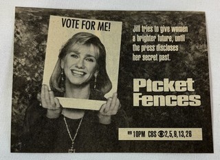 1992 CBS tv ad PICKET FENCES Jill tries to give women a brighter future